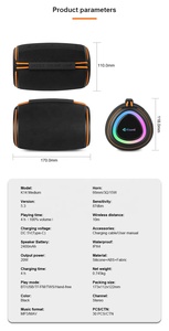 Altoparlante K14 con Woofer Attivo, Luci LED RGB, Potenza 20W, Batteria 2400mAh, Supporto Scheda TF, Caricatore USB-C per Computer/Scrivania - Product Image 4