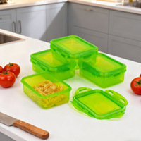 Boîte de rangement en plastique PP de qualité alimentaire, design simple, compatible micro-ondes, pour la préparation des repas et le transport des déjeuners à domicile