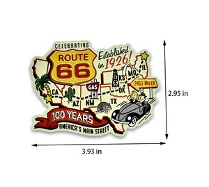 RH California Road Trip Themed Souvenir Fridge Magnet-Vintage Beetle Surfboard Shape Iron <strong>Sheet</strong> Waterproof Digital <strong>Magnetic</strong> - Product Image 3