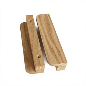Juego de tiradores de madera para gabinetes, diseño moderno, ligeros, hechos a mano, para puertas de entrada, duraderos, para decoración de muebles de cocina de interior - Product Image 4