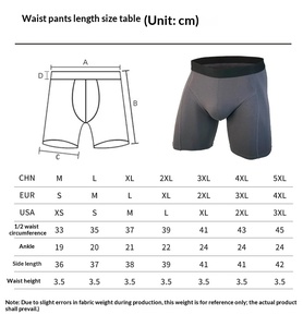 Cotton Anti-Friction Leg Underwear Summer Wholesale Sports <strong>Long</strong> Underwear Men <strong>Boxer</strong> <strong>Briefs</strong> - Product Image 4