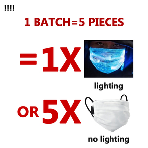 BOLISI Nouveauté <span class=keywords><strong>Masque</strong></span> de fête LED rechargeable à 7 couleurs changeantes, thème fêtes, disco, danse, KTV, bar, pour adultes - Product Image 6