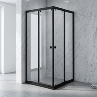 Nouvelle Cabine de Douche Moderne Populaire sur Mesure avec Cadre Coulissant 8mm en Alliage d'Aluminium Écologique à Bord Fin pour Salle de Bain