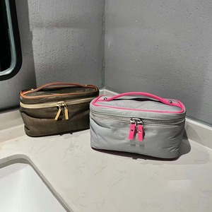 Bolsa Organizadora Grande Reutilizable Ecológica de PU Tyvek para Mujer, Bolsa de Cosméticos Portátil Personalizada con Cierre, Bolsa de Maquillaje Geométrica Colgante para Viaje - Product Image 1