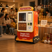 Machine distributrice automatique de peinture au sucre haute efficacité, imprimante d'art sucré en libre-service pour centres commerciaux, magasins, restaurants et événements