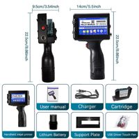 Printer Inkjet Genggam Portabel Profesional Phezer P15 dengan Baterai 2200mAh, Pengkode Nomor Batch Tanggal