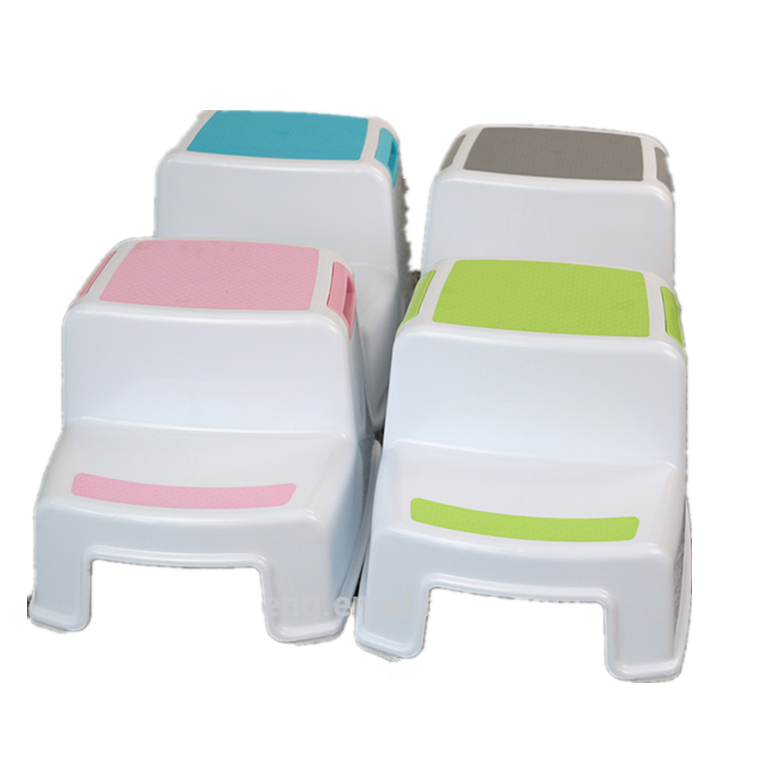 Оптовая продажа для домашнего использования с антискользящим покрытием для ванной шаг стул 2 шаг табурет для малышей