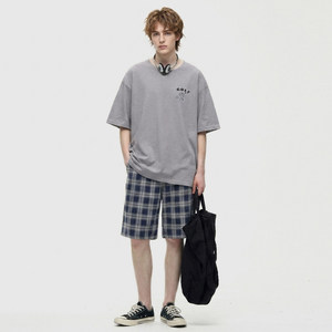 Ropa de casa para exteriores, <span class=keywords><strong>pijamas</strong></span> con estampado de cachorro de dibujos animados para <span class=keywords><strong>hombre</strong></span>, pantalones de manga corta, holgados, informales, frescos para <span class=keywords><strong>verano</strong></span> - Product Image 3