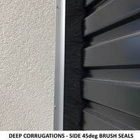 Brosse pour porte de garage double joint