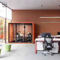 Pod de réunion en aluminium de bonne qualité Réception silencieuse amovible 1-6 personnes Meeting Pod Office