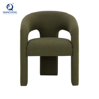 Chaise de salle à manger moderne en velours capitonnée, fauteuil d'appoint, fauteuil de salon, fauteuil de détente pour la maison, meubles d'hôtel