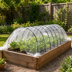 Nouveaux cerceaux de soutien flexibles pour jardin, protection contre les oiseaux et le gel, cadre de couverture pour rangs, cerceaux de serre portables - Product Image 1