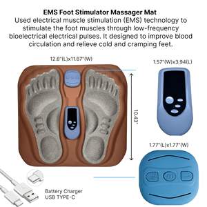Máquina Eléctrica de Acupresión para Pies y <span class=keywords><strong>Piernas</strong></span>, Masajeador de Pies, Almohadilla de Masaje 3D para la Circulación de los Pies, Dispositivo para Aliviar el <span class=keywords><strong>Dolor</strong></span> de Pies - Product Image 5