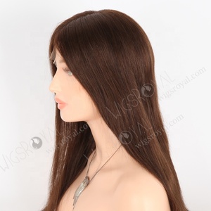 <span class=keywords><strong>Peluca</strong></span> con malla frontal HD transparente marrón chocolate de aspecto Natural <span class=keywords><strong>peluca</strong></span> <span class=keywords><strong>Morena</strong></span> de pelo europeo realista de 16 pulgadas para <span class=keywords><strong>mujer</strong></span> - Product Image 3