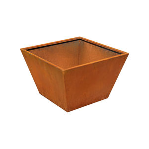 Bac à plantes extérieur en acier Corten léger, résistant à la corrosion, moderne et minimaliste, certifié ISO9001, pots de fleurs de jardin personnalisés - Product Image 6