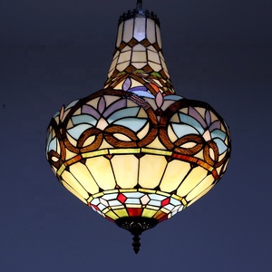LongHuiJing — lampe suspendue en verre, style <span class=keywords><strong>Baroque</strong></span>, personnalisé, éclairage d'intérieur, luminaire décoratif de plafond, abat-jour, nouveau modèle - Product Image 2