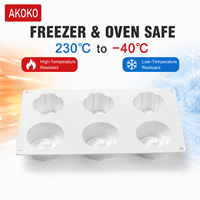 Moule à gâteau mousse AKOKO Cyclone Spiral en silicone alimentaire pour pâtisserie DIY, décoration de fêtes et cuisine