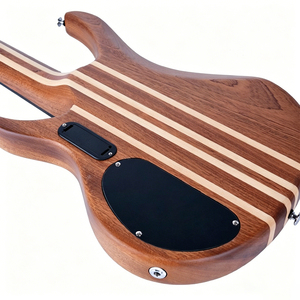 SurpassMusic - Bajo Eléctrico de 6 Cuerdas con Mástil a Través del Cuerpo, Bajo Eléctrico de Madera Sólida de Sapele de 24 Trastes con Pastillas Activas - Product Image 4