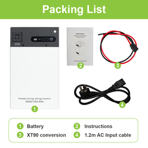 1kWh 휴대용 에너지 저장 전력 스테이션 (태양광 입력 및 AC 출력 포함) - Product Image 5