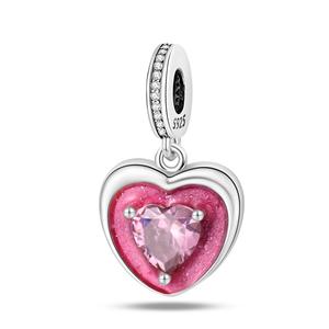 Colgante <span class=keywords><strong>de</strong></span> Plata <span class=keywords><strong>de</strong></span> Ley 925 con Zirconia Corte Rosa y Paleta <span class=keywords><strong>de</strong></span> Colores Personalizada, Bañado en Plata, para Uso Diario Unisex - Product Image 4