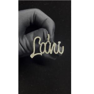 Colgante de Diamantes Estilo Hip Hop con Plata de Ley 925, Colgante con Incrustaciones de Diamantes para Hombre y Mujer, Disponible para Venta al Por Mayor - Product Image 2