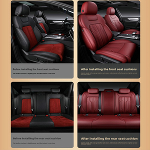 <span class=keywords><strong>Coprisedili</strong></span> in Pelle Cana su Misura di Alta Gamma, Copertura Completa Specificamente Progettata per <span class=keywords><strong>Audi</strong></span> <span class=keywords><strong>A3</strong></span> A4 A6L Q3 Q5L - Product Image 3