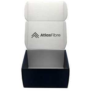 Chất Lượng Cao Biểu Tượng Tùy Chỉnh Tái Chế Màu Đen Vận Chuyển Bưu Phẩm Giày Bao Bì E Sáo Giấy Sóng Hộp - Product Image 2