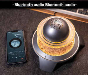 Hcnt ลำโพงบลูทูธแบบใช้แม่เหล็กลอยได้360ดีไซน์ใหม่รองรับการหมุน ° ระบบเสียงบลูทูธ - Product Image 5