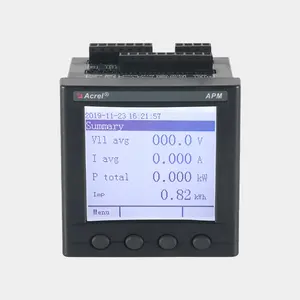 Acrel APM830 panel mounted 3 Phase Multi function Power Meter Smart Meter with Harmonics LCD Display RS485 communication