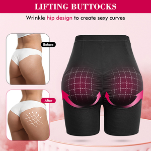 Women Velform High Waisted Criss Cross Shaper Scrunch Butt Lifter Shorts Compression X Cross Body Shaper <strong>Crotchless</strong> <strong>Panties</strong> - Product Image 3