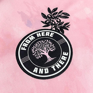 कस्टम स्ट्रीट शैली फुटबॉल जर्सी गुलाबी सबलिमिनेशन डिजाइन रंग फैशन कढ़ाई लोगो ने फुटबॉल शर्ट - Product Image 5