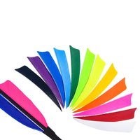 Véritable aile naturelle tir à l'arc flèche plume empennage aubes plume de dinde pour bricolage tir à l'arc chasse cible tir flèche accessoire