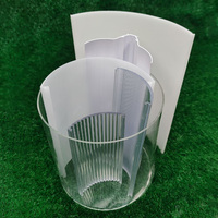 Abat-jour en tube plastique transparent personnalisable en PC, PVC, PMMA pour lampe LED, couvercle de lumière, fabrication directe OEM/ODM