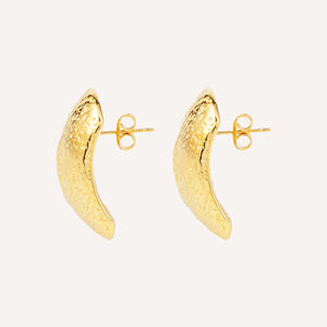 Aretes Minimalistas de Acero Inoxidable Dorado YFB E600 de 2.3 cm, Joyería de Moda para Primavera/Verano - Product Image 2