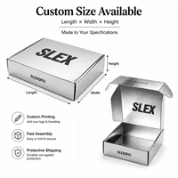 Boîtes d'emballage en carton ondulé pliables personnalisées de luxe pour vêtements, soins de la peau, emballage d'expédition en papier pour robes