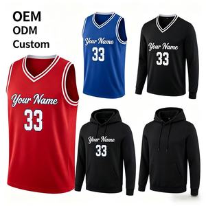Survêtement d'hiver unisexe de haute qualité avec logo personnalisé imprimé numériquement, antibactérien, 100% polyester, 220g, pour l'entraînement au basketball - Product Image 1