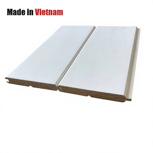 Panneau mural en pin apprêté blanc, revêtement mural de qualité peignable pour la décoration intérieure - Product Image 2