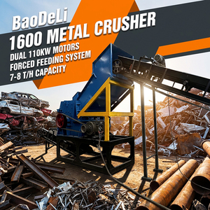 Broyeur de <span class=keywords><strong>ferraille</strong></span> galvanisée, broyeur de profilés en acier, broyeur de châssis, broyeur de pare-chocs, granulateur de métaux Baodeli Machinery - Product Image 2