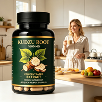Capsules de Concentré de Racine de Kudzu Halal Végétaliennes Pueraria Lobata – Complément Herbal Bien-être à Base de Plantes