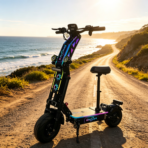 Trottinette électrique haute vitesse G14, entrepôt US, 72V 35Ah, double moteur brushless, autonomie 80-100KM, étanche, contrôle NFC via application - Product Image 1