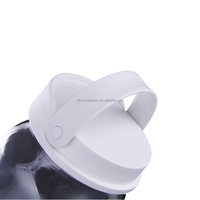 Pot de conservation alimentaire moderne en verre borosilicate avec poignée en silicone pliable pour la conservation de la fraîcheur du café, des épices, des biscuits et des pâtes