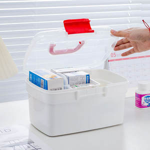 Plastic <b>Pill</b> <b>Storage</b> <b>Case</b> With Lid And Handle For Medicine Organization Small Medium Large Sizes Available - Product Image 1
