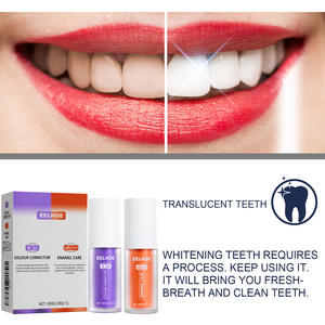 Haute qualité V34 <span class=keywords><strong>violet</strong></span> Orange <span class=keywords><strong>dentifrice</strong></span> réparation dents réparation bouche nettoyage éblouissant blanc élimination des taches <span class=keywords><strong>dentifrice</strong></span> - Product Image 6
