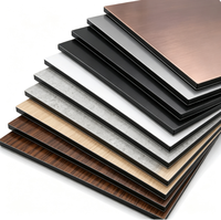 Panneau composite en aluminium (ACP) durable, ignifuge et antistatique, matériau de façade extérieur personnalisé pour bâtiments préfabriqués et appartements