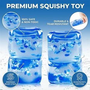 Mini Rubber Cube Mochi Fidget Slow <b>Squishy</b> Toys Kit Custom Super Solid Super Satisfying Stress Relief & ADHD Focus for All Ages - Product Image 2