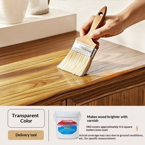 Transparent Water-based Varnish Waterproof <b>Sunscreen</b> Moisture-proof Mold-proof Wood Refurbishment Protective Paint - Product Image 3