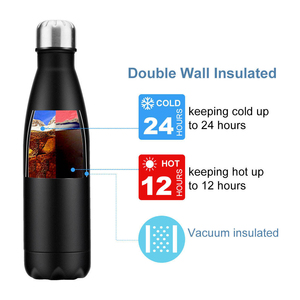 Bouteille d'eau isotherme sous vide en acier inoxydable 500 ml, très vendue, affichage de la température 12-24 heures, personnalisable et écologique - Product Image 5