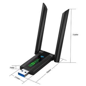 PIX-LINK Nuevo Adaptador Inalámbrico WiFi 6 USB 3.0 AX1800 <span class=keywords><strong>de</strong></span> Doble Banda 1800Mbps con <span class=keywords><strong>Antena</strong></span> <span class=keywords><strong>de</strong></span> Alta Ganancia, Sin Controladores, <span class=keywords><strong>para</strong></span> Computadora <span class=keywords><strong>de</strong></span> Escritorio/Portátil - Product Image 4