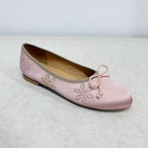Zapatos Planos <span class=keywords><strong>de</strong></span> Satén Chino Bordado para Mujer, Mocasines para Mujer, Zapatos <span class=keywords><strong>de</strong></span> Exterior para Niñas, Zapatos con Punta Redonda y Lazo, Tallas Grandes - Product Image 2