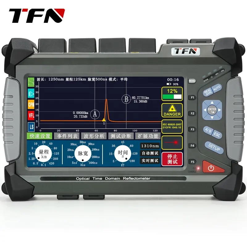TFN F7-S4 SM 1310/1550nm 45/43dB 240KM Réflectomètre de haute précision OTDR